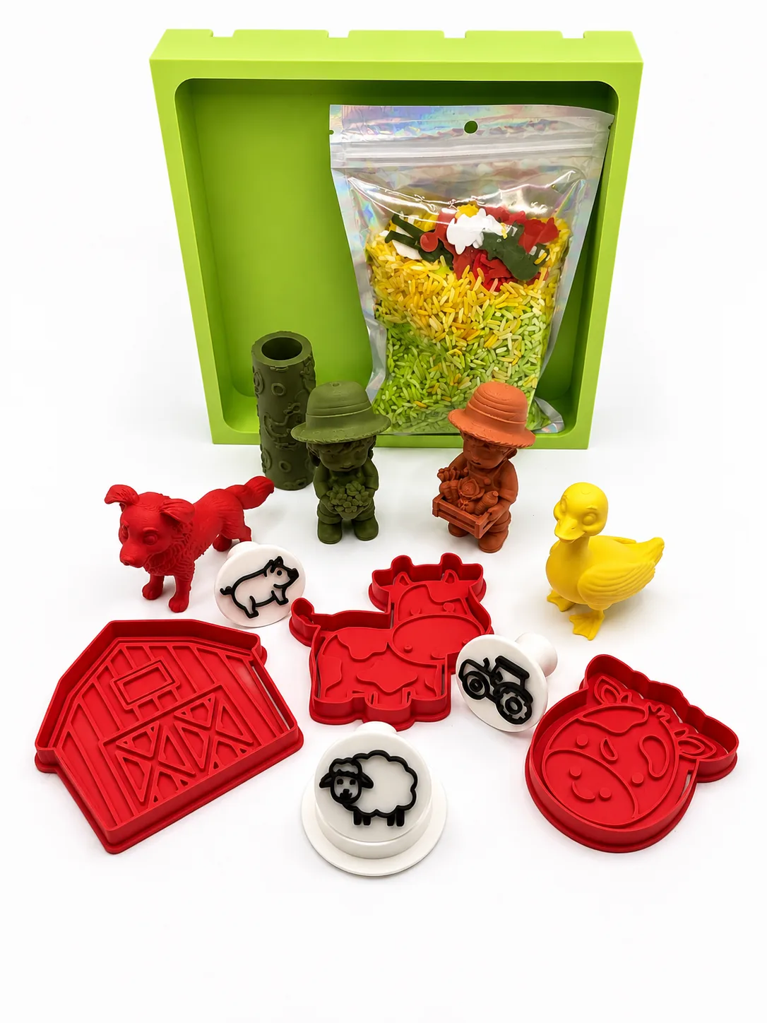 Farm sensory play set